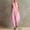 Pink, variant on BRGZLK Women Sleeveless Jumpsuits Casual Dressy Button Crewneck Solid Color Lightweight Comfy Wide Leg Pants Rompers with Pockets Loose Breathable Vacation Outfits White L