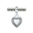 thumbnail image 3 of Bling Jewelry Womens Vintage Initial Alphabet Bead Charm Heart Sterling Silver for European Bracelet, 3 of 5