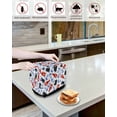 thumbnail image 4 of Crabs Toaster Cover 2 Slice, Marine Life Nautical Lobster Bread Maker Cover Toaster Dust Cover with Pockets, Dust-Proof Cover for Kitchen Small Appliance 12x7.5x8in, 4 of 5