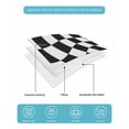 thumbnail image 5 of Black and White Checkered Summer Quilt Set Twin XL Size,Soft Quilted Bedding Set with 2 Pillow Shams,Modern Irregular Geometric Lightweight All Season Bedspread Coverlet for Bedroom 68"x98", 5 of 6