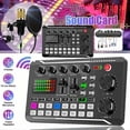 thumbnail image 2 of Podcast Equipment Package, Microphone Set with Sound Card, Professional Cardioid Pickup, Portable Mixer Audio, 2 of 5