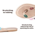 thumbnail image 6 of BERANMEY Women’s Beaded Flip Flops for Women Boho Dressy Summer Slide Sandals Flip Flops Comfortable Womens Flip Flops for Beach, Vacation & Walking, 6 of 8
