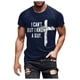 thumbnail image 5 of Playeras Para Gimnasio Para Hombre, Moda De Primavera Y Verano, Informales, De Talla Grande, De Manga Corta, Con Cuello Redondo, Estampadas, Top Blusa, 5 of 6