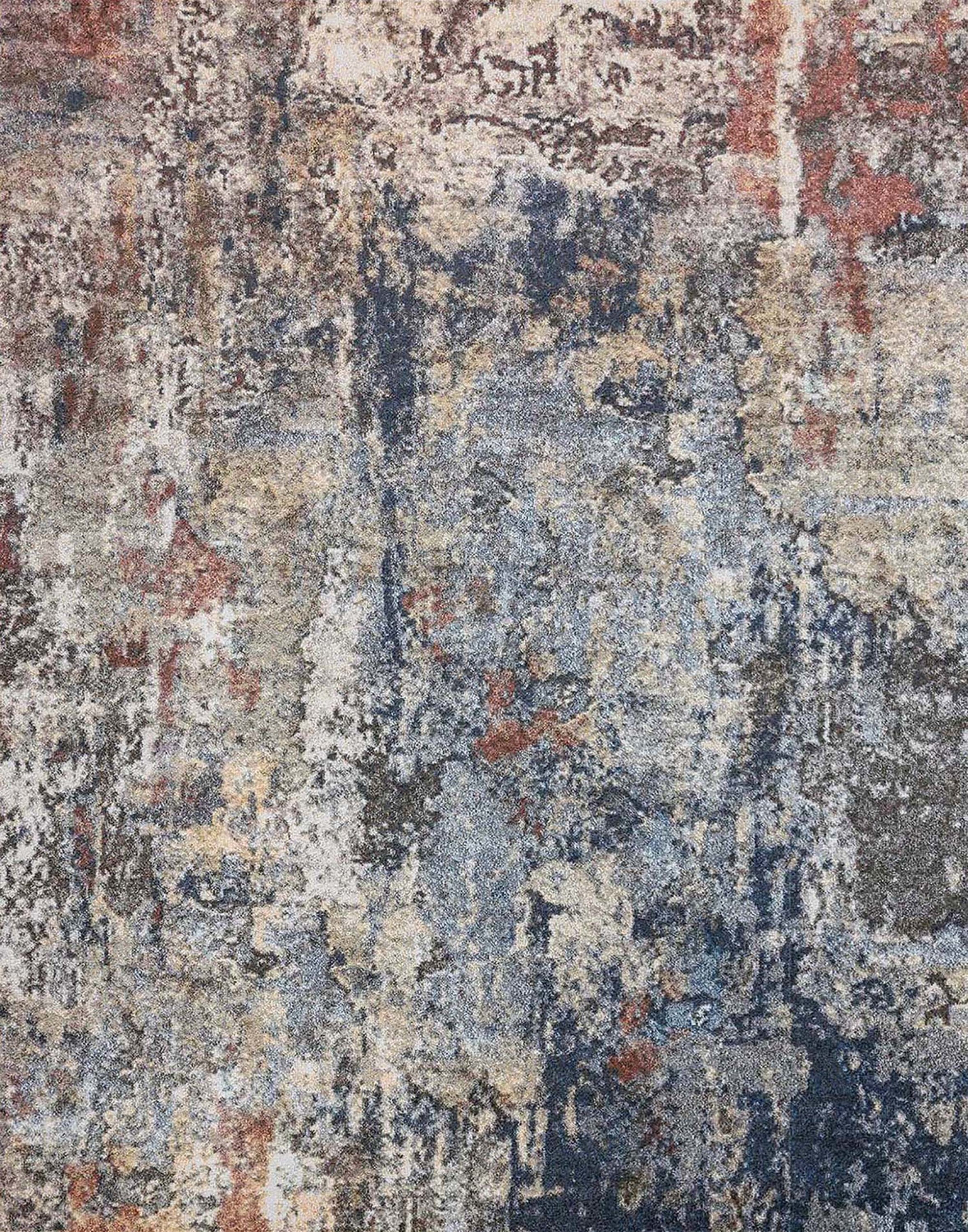 Bliss Rugs Modern Contemporary Abstract Area Rug, Indoor Rugs for Living Room, Dining Room, Bedroom | Navy, 8' x 10' (7'10''x10'2'')