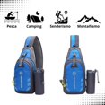 thumbnail image 3 of Mochila Banano Cross Bandolier impermeable azul, 3 of 6