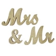thumbnail image 2 of Mr Mrs Sign, Separate Design Wedding Decorative Letters Bright Powder Beautiful Calligraphy  For Festival Engagements Anniversary Party Gold,Silver, 2 of 8