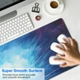 thumbnail image 4 of Smoke Blue Light&nbsp;mouse Padswaterproofnon Slip&nbsp;for Office Home Work GamingmousepadRubber Base Mousepad with Stitched Edges 31.5x11.8inches, 4 of 7