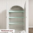 thumbnail image 5 of Arched Kitchen Pantry Storage Cabinet with 2 Drawers 72" Tall Farmhouse Wood Bookcase with 4 Doors for Kitchen Dining Room Bathroom, 5 of 7