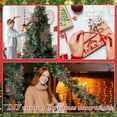 thumbnail image 4 of Christmas Berries Red Stems Evergreen Pine Branches Xmas Picks Spray Artificial Pine Cones Holly Stem Craft DIY Xmas Garland Wreath Ornaments (A), 4 of 6