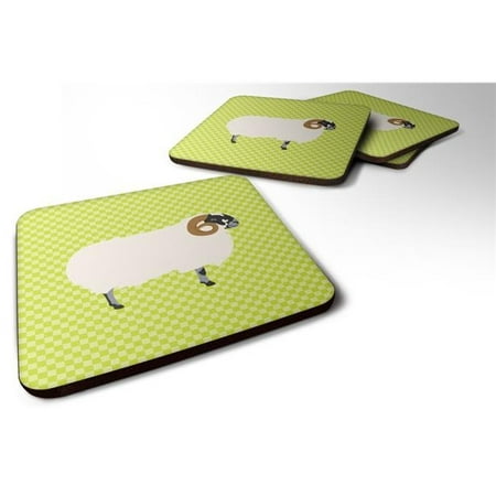 

Scottish Blackface Sheep Green Foam Coaster Set of 4