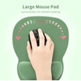 thumbnail image 3 of SHIQI-Ergonomic Mouse Pad with Wrist Support, Mousepad with Memory Foam Wrist Rest and Non-Slip Base for Computer, Cafe, Home & Office, 9.64 x 8.26 in Office Desk Accessories, 3 of 4