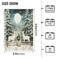 thumbnail image 3 of WOBOGO White Reindeer and Snow Notebook College Horizontal Grid Paper Ink Spill Resistant Water Resistant Cover 8.3x5.7x0.4in, 3 of 8