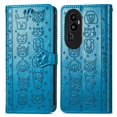 thumbnail image 1 of Funda Cartera FOXDOCK para OPPO Reno 10 , Flip PU con Relieve de Gatos y Perros, Tarjetero y Soporte, 1 of 6