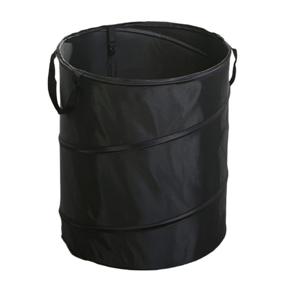 BIBABLYKE Outdoor Foldable Trash Can Portable Camping Garbage Bin Wastebasket Can Container Yard Garden Garbage Bag Round Bucket