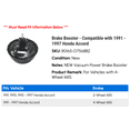 thumbnail image 2 of Brake Booster - Compatible with 1991 - 1997 Honda Accord 1992 1993 1994 1995 1996, 2 of 2