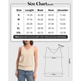 thumbnail image 6 of Women Banded Bottom Tank Tops Ribbed V Neck Sleeveless Casual Tops Summer Loose Fit Shirts, 6 of 6