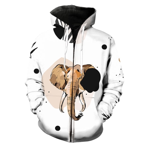 Sudadera con capucha y cremallera para hombre, diseño de leopardo y animales de pastizales, unisex, gran oferta de moda de primavera 2024, con estampado 3D, para adolescentes, estilo Harajuku y hip ho