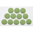thumbnail image 6 of IBA Indianbeautifulart Green 2 Holes Canvas Round Buttons For Sewing 1 Inch Diamond & Triangle Geometric Printed Handmade Decorative Buttons Pack Of 50, 6 of 7