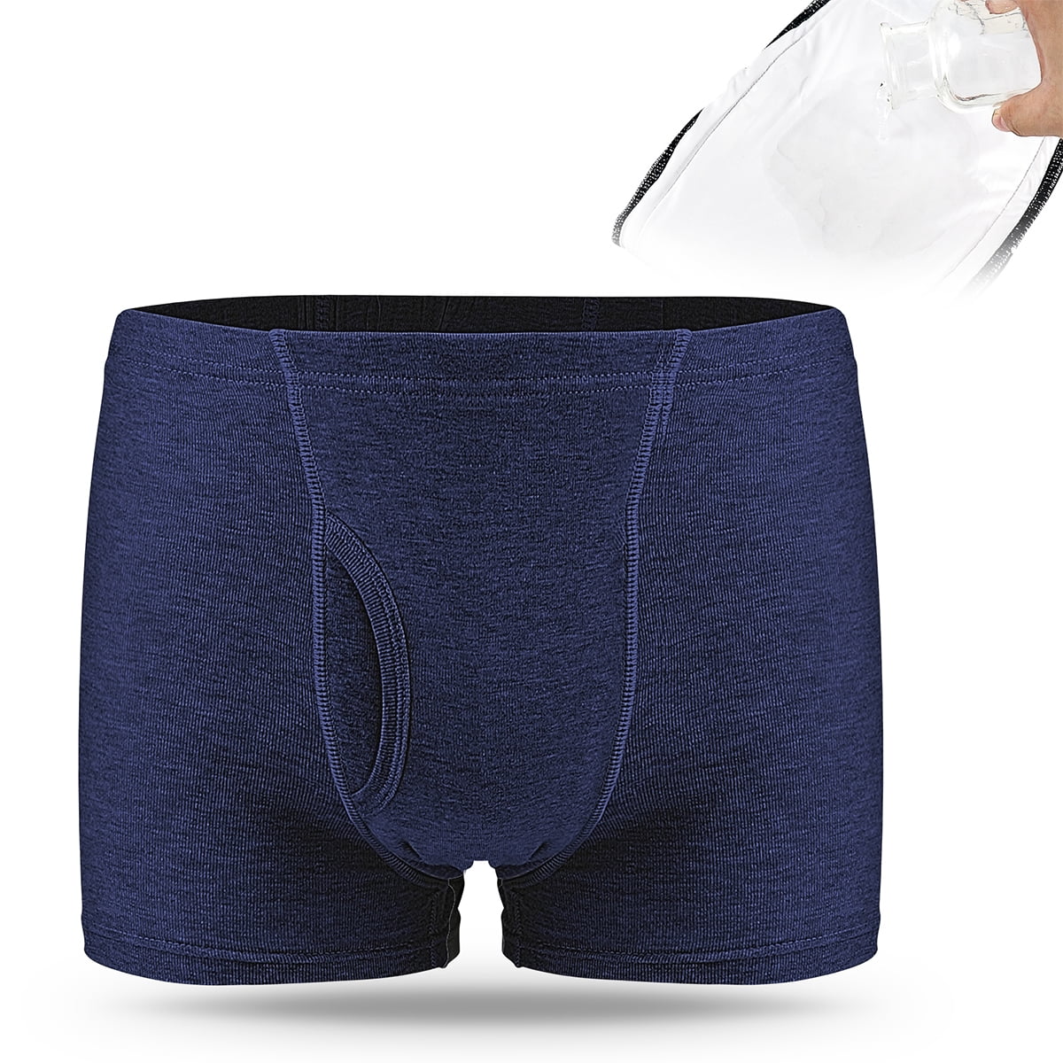 Urinary Incontinence Briefs Underwear for Men Built in Cotton Pad