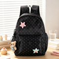 thumbnail image 2 of SGMVNU Polka Dots Backpack Large Capacity Lightweight Multi Compartments Bookbag for Elementary Middle High School Students, Black, 2 of 4