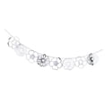 thumbnail image 1 of Adornos navideños con hojas de flores ahuecan hacia fuera las guirnaldas de que cuelgan la decoración Plata C perfecl Colgante flor hojas Banner, 1 of 8