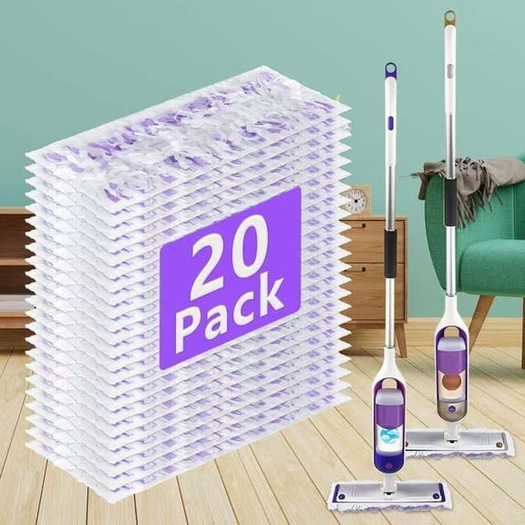 ZQZiQi Disposable Powermop Refill Pads for Swiffers Power Mop, Power Mop Pad Refills for Multi-Surface Floor Cleaning, 20 Pack