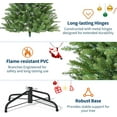 thumbnail image 5 of 6ft Pre-Lit Artificial Christmas Tree with 200 Lights, 8 Lighting Modes, Foldable Stand & Foot Pedal Switch, Holiday Decoration, 5 of 9