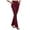 Wine, variant on felwors Women's High-Waisted Flare Pants with Button Front Pockets Stretchy Dress Trousers for Work Office and Everyday Style（Light Blue， XXL）