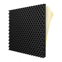 Self-Adhesive Acoustic Foam Panels, Fireproof Soundproofing Treatment, Reduce Noise Foam, 6 Pack