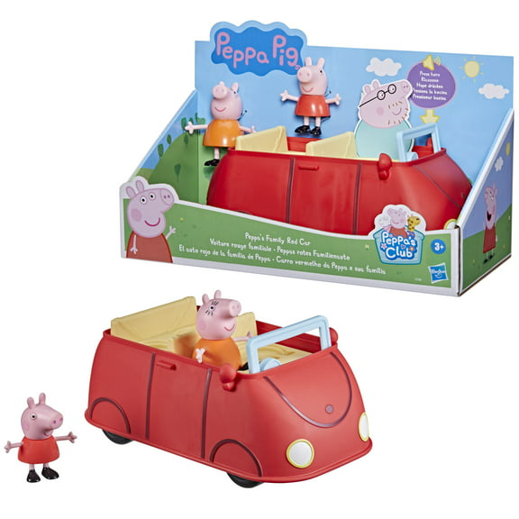 Peppa Pig Peppa’s Club Family Red Car Kids Toy for Preschool and Toddler Boys and Girls Ages 3 4 5 6 7 and Up