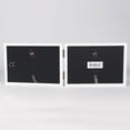 thumbnail image 2 of 4x6 Hinged Double (Horizontal) White Wood Picture Frame - Gallery Collection, 2 of 2