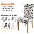 thumbnail image 6 of Rustic Butterfly Bloom Botanical Dining Chair Covers Set of 4 Washable Polyester Stretch Slipcovers Removable Protector for Farmhouse Kitchen, 6 of 7