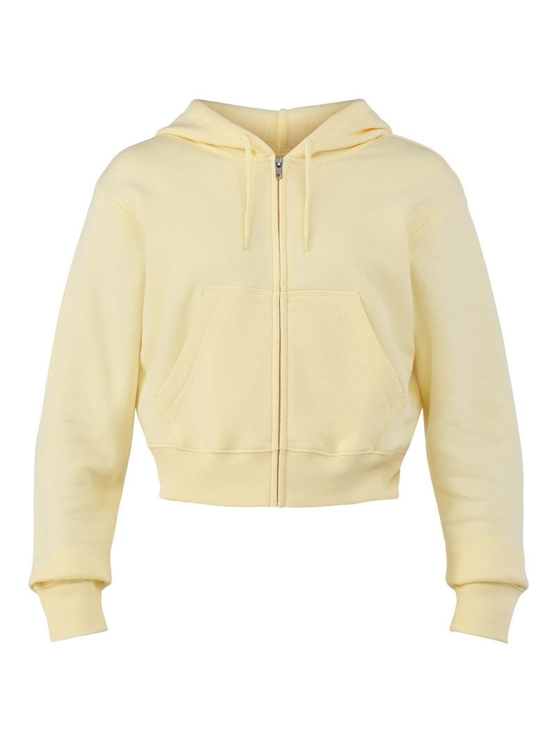 No Boundaries Cropped Fleece Zip Hoodie - Hooded Sweatshirt
