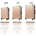 thumbnail image 2 of Hommoo 2o" Hardside Carry-on Luggage with TSA Lock and Spinner Wheels, Gold, 2 of 7