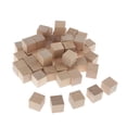 thumbnail image 2 of 50 Piezas de Cubos de Madera Sin Terminar, Bloques Cuadrados Vacíos, Cubos, Juguetes de 0,98 Pulgadas Sunnimix Dados de madera en blanco, 2 of 8