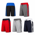 thumbnail image 3 of 5 Pack: Mens Moisture Wicking Athletic Basketball & Gym Workout Shorts with Pockets Multipack, Sizes up to 3XL, 3 of 12