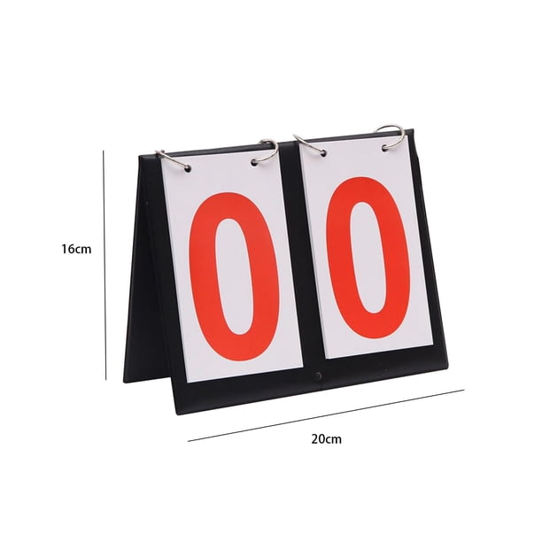 Upstreet Scoreboard Score Keeper - Portable Flipper Flips up to 99