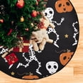 thumbnail image 5 of GZHJMY Skeleton Dance Christmas Tree Mat, Round Christmas Tree Stand Mat Decoration for Holiday Party Home Christmas Day Ornaments Floor Door, 28.3", 5 of 6