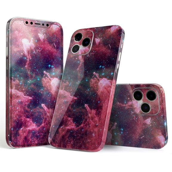 DesignSkinz Crimson Nebula Full-Body Skin Decal Wrap Cover for iPhone 16