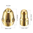 thumbnail image 2 of Unique Bargains P80 Plasma Electrode Nozzle, 1.7mm Cutter Torch Consumables Accessory 2 Set (Golden), 2 of 6
