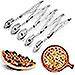 thumbnail image 5 of Cortador de repostería de 5 ruedas, rebanador de pizza de acero inoxidable, rebanador de pizza expandible Cuchillo de repostería multiredondo Cortador para hornear Rodillo Cortador de masa para galle, 5 of 5