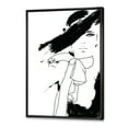thumbnail image 3 of Designart 'Beautiful Black and White Model Haute Couture Fashion Woman I' Modern Framed Canvas Wall Art Print, 3 of 5