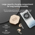 thumbnail image 6 of Bluetooth Earbuds, Hwkond Bluetooth 5.3 In-Ear Digital Display Call Noise Reduction High Capacity Battery Portable Transparent Spaceroom Wireless Earphones, Beige, Up to 60% Off, 6 of 7