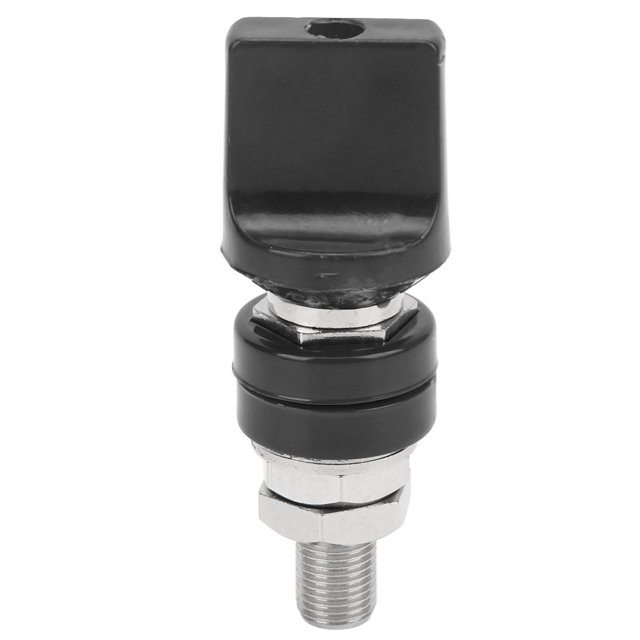 Conector de terminal de cable de poste de unión, rosca M10, corriente grande de 100 A para conector tipo banana de 4 mm, color negro