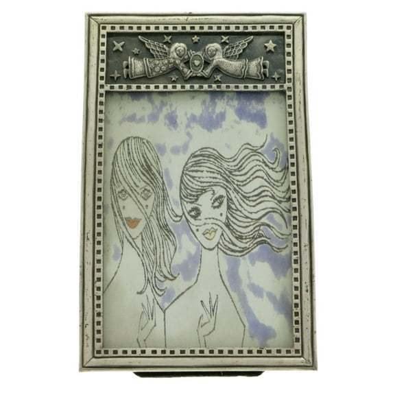 Mi Amore Angel Picture-Frame Silver-Tone
