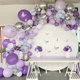 thumbnail image 2 of Kit Guirnalda Globo Morado 150 Pzas, TOPLLON Decoraciones para Baby Shower para Niña con 1 TOPLLON TOPLLON, 2 of 2