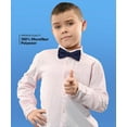 thumbnail image 2 of Vittorio Farina Boy's Solid Silky Bow Tie, 2 of 181