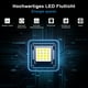 thumbnail image 5 of Iluminación de seguridad de 100 W, reflector LED para exteriores de 8500 lm, potente foco LED para exteriores, iluminación impermeable IP66 de color blanco cálido de 3000 K, para, 5 of 5