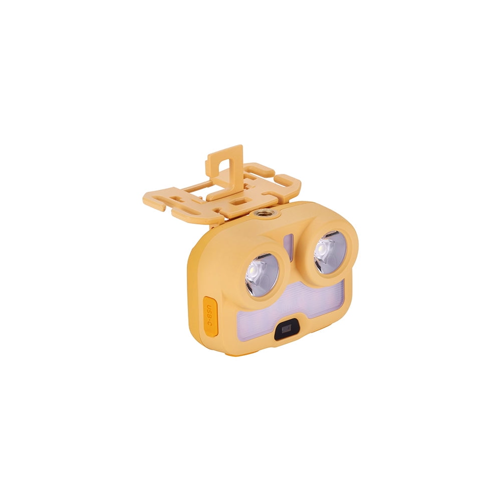 Claymore Heady3 (Yellow) - Rechargeable LED Headlamp with Motion Sensor, Lightweight for Camping, Running, Hiking, Emergency & Industrial Use. Waterproof, Up to 70 Hours of Battery Life.