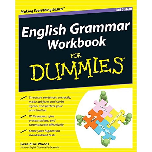Pre-Owned English Grammar Workbook For Dummies, 2nd Edition
